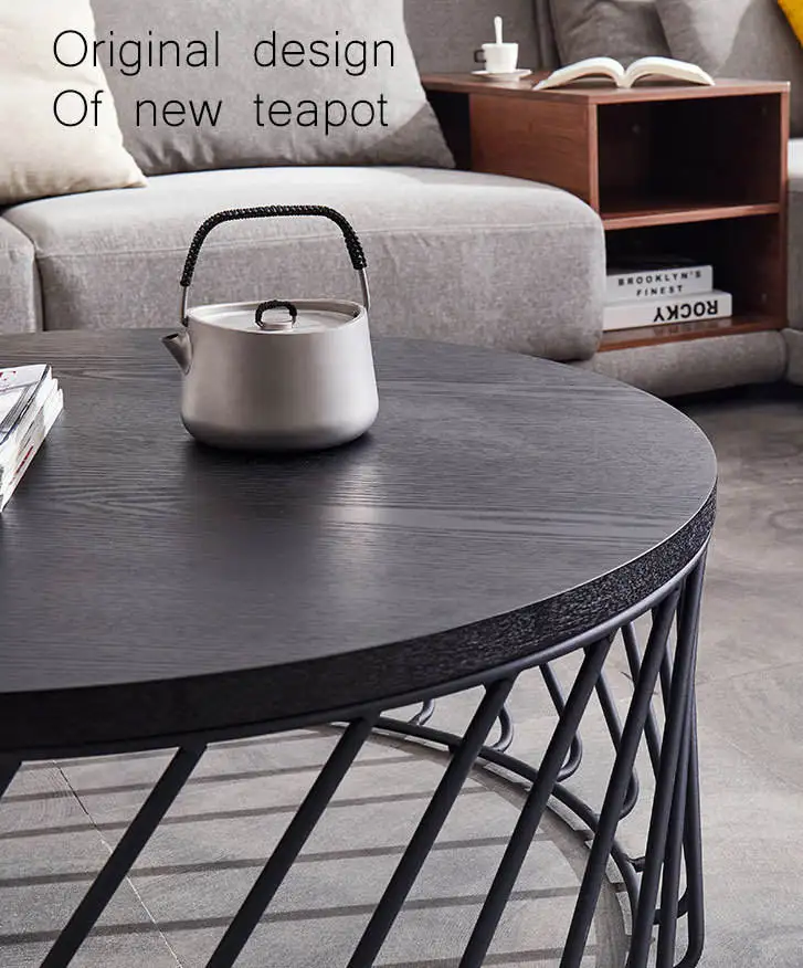 Korean style simple and fashionable modern creative personality sofa side table combination coffee table