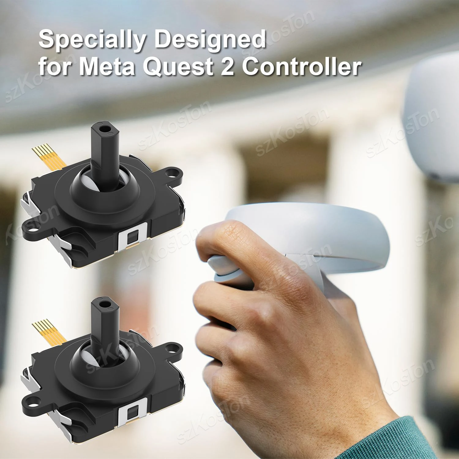 Kit de substituição de joystick vr para oculus quest 2, controlador, ferramenta de alavanca para meta quest 2, acessórios de alça