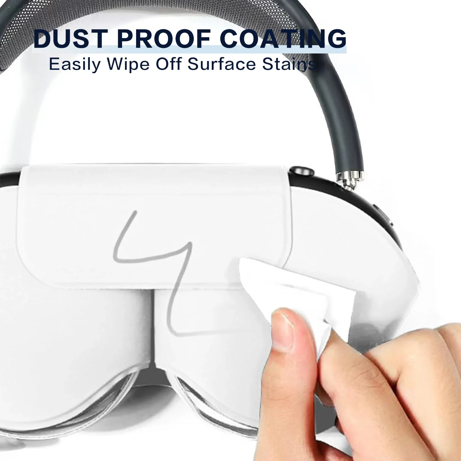 غطاء حماية مصمم لحافظة Airpods Max، حافظة واقية لسماعات الرأس مناسبة لـ AirPod Max يدعم وضع النوم، مضاد للخدش