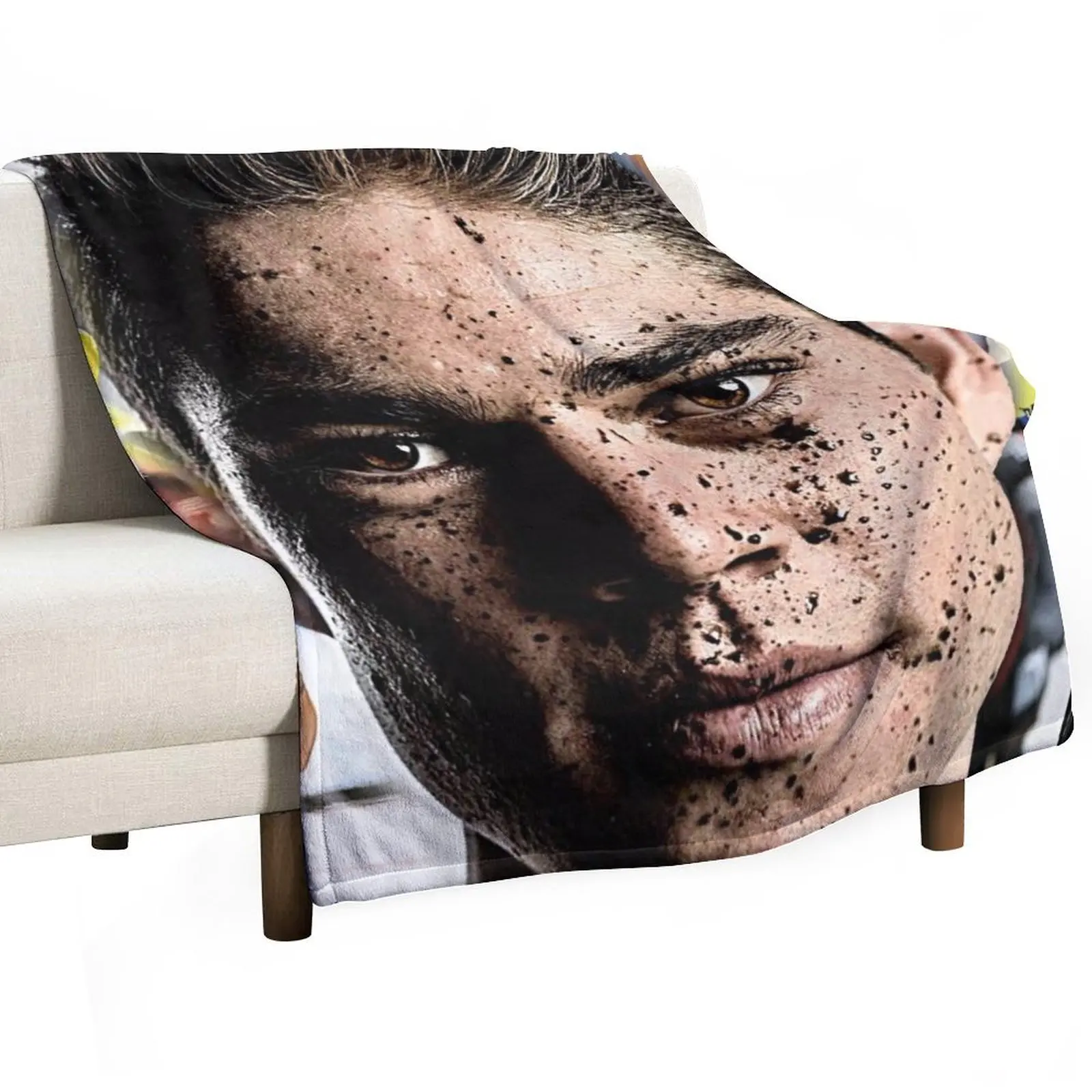 Wout van aert Throw Blanket Shaggy Thermals For Travel Thermal Blankets