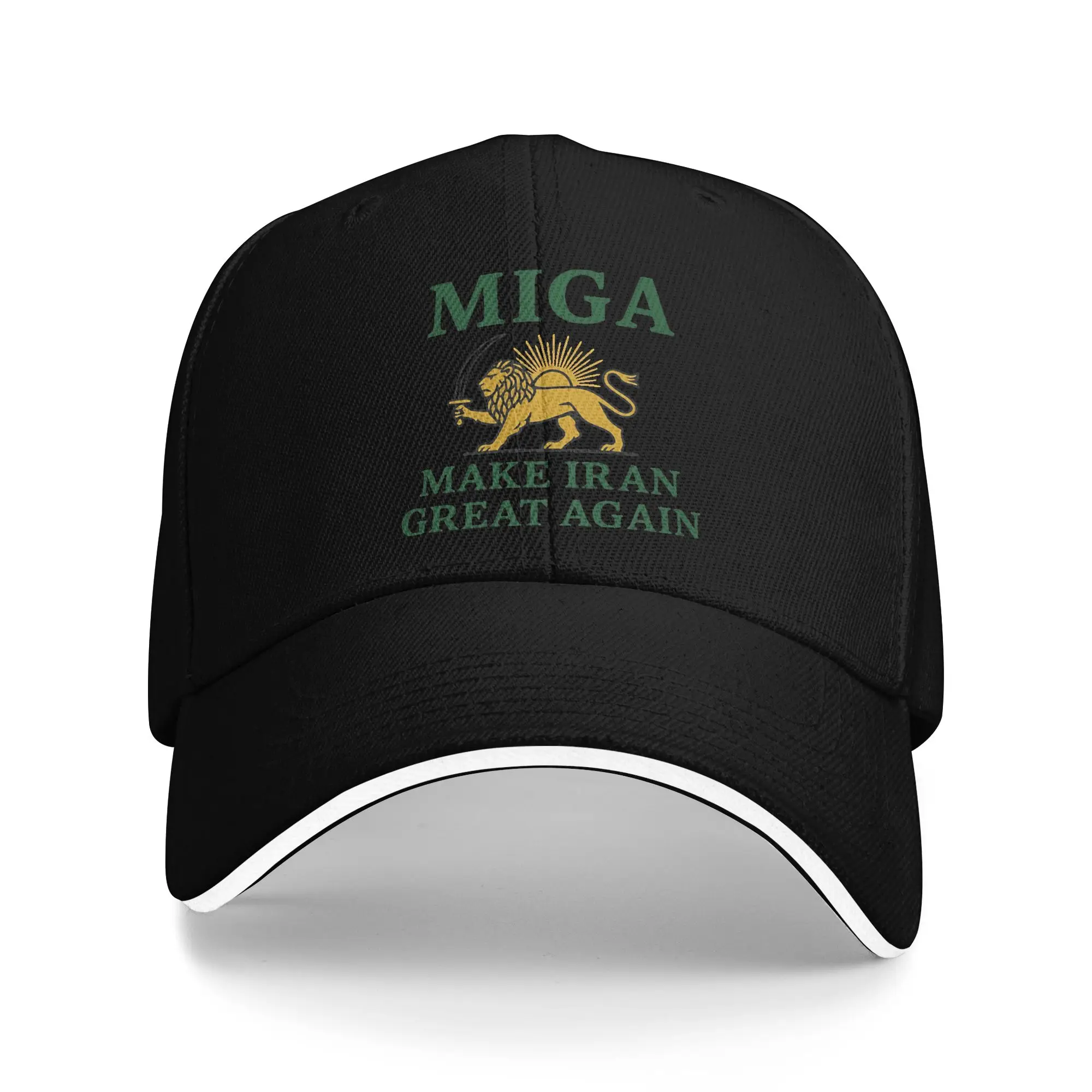 Gorra tipo sándwich MIGA para hombre y mujer, gorras de béisbol de moda, sombreros para el sol de poliéster, gorra de camionero transpirable para invierno