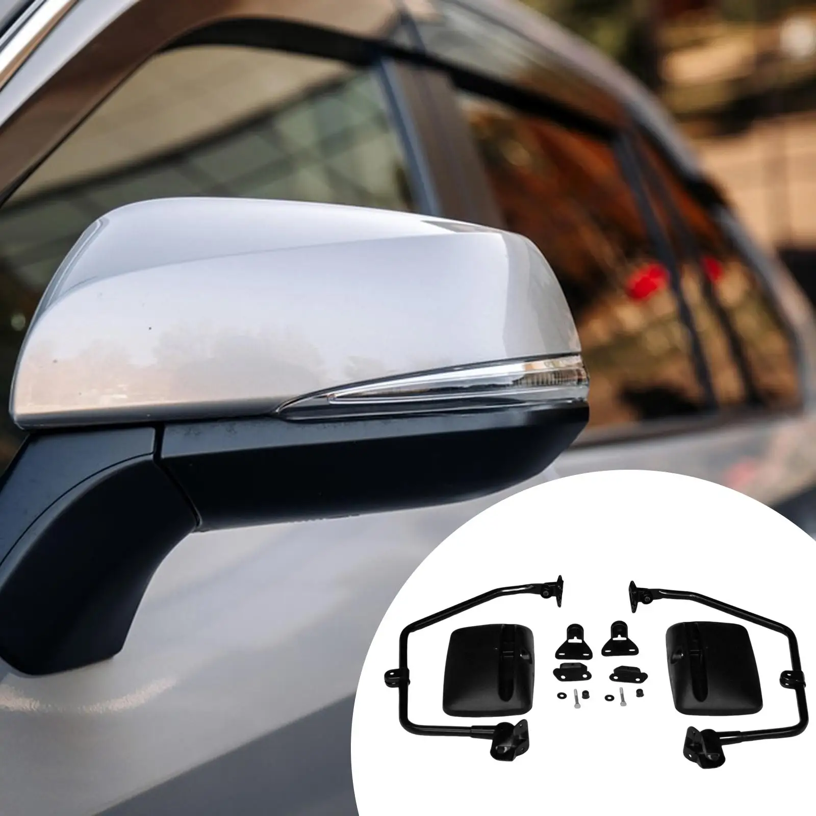 Side View Mirror Pair Replacement 251857513F 251857514F Left & Right for VW Vanagon 1980-1991 Automotive Accessories Sturdy