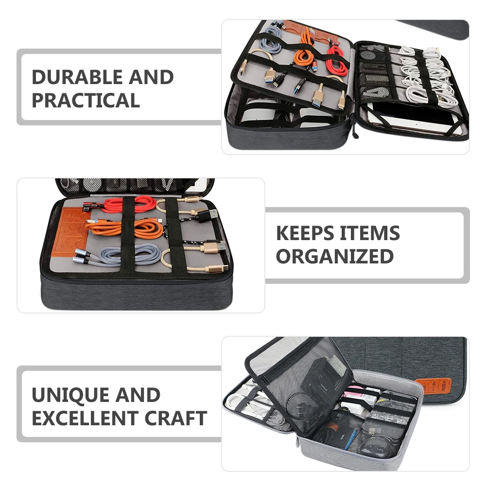 

Large Capacity Digital Storage Pouch Cord ganizer Case for Electronics Travel Outdoor Bag 11 Inch Tablet Pocket Lightweight
