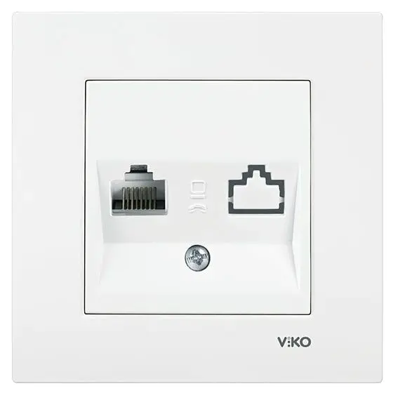 Viko Karre Kat 6 Socket (RJ45 CAT6) Wit 90967078
