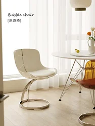 Art Design Acrylic Dining Chair, Creative Backrest Chair, Bedroom Transparent Makeup Chair, Home Furniture