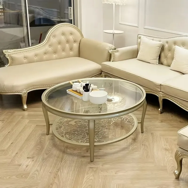 Bedroom Aesthetic Coffee Table European Style Salon Living Room Coffee Table Luxury Unique Cute Mesa De Centro Home Furniture