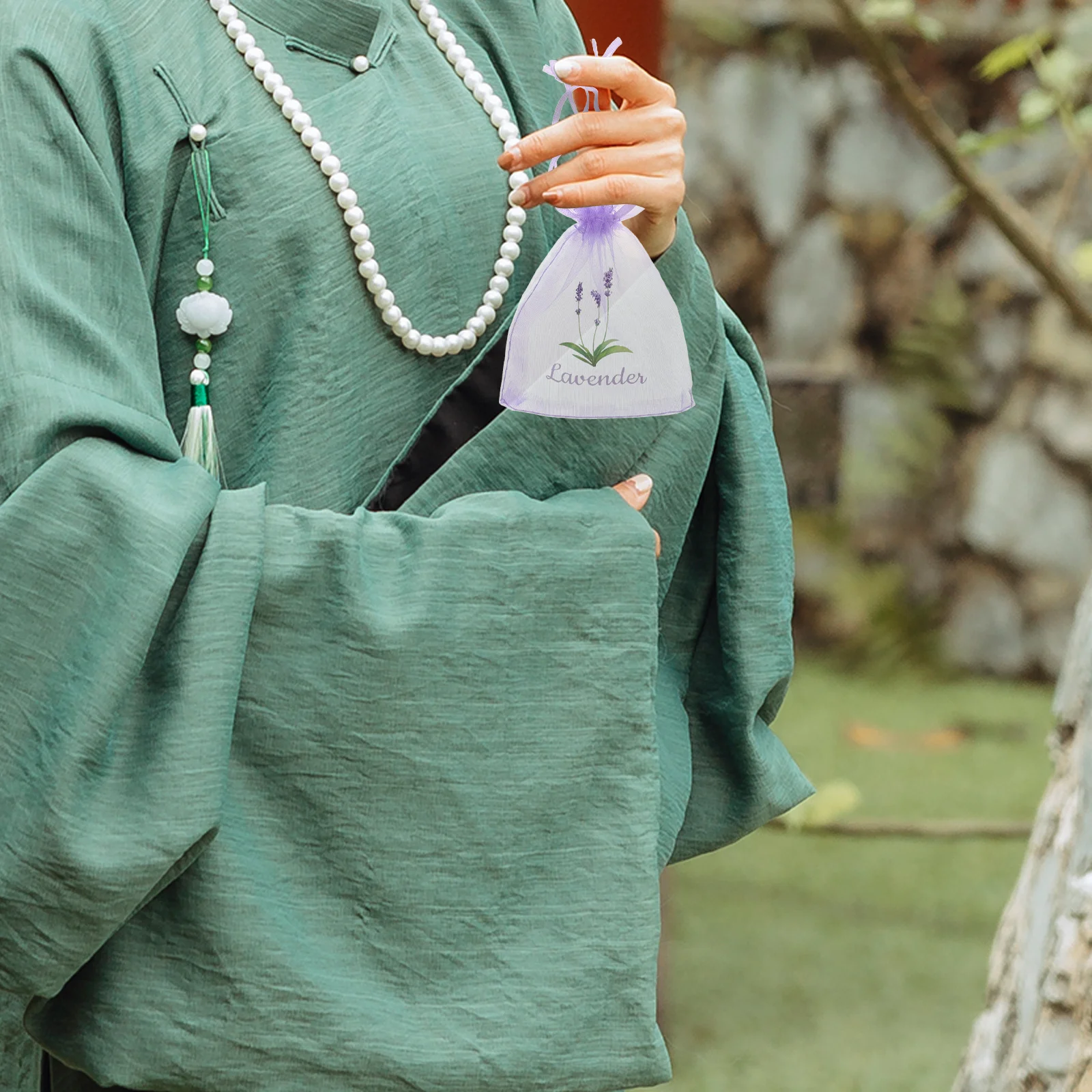 

20Pcs Gauze Lavender Sachet Bags Empty Organza Mesh Aroma Sachets Closet Deodorizers Wedding Party Favor Bags Sachet Pendant