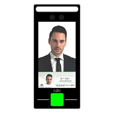 TCP/IP WIFI التعرف على الوجه التحكم في الوصول وخزانة الحضور والوقت مع قارئ بصمات الأصابع 4G الاختياري للرؤية الليلية الاتصال الداخلي