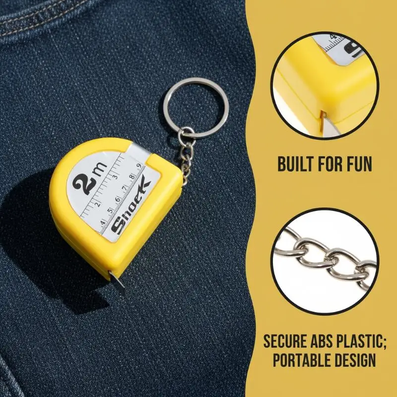 [1pcs] Creative Electric Shock Tape Measure Prank Toy No Measuring Function Funny Joke Gadget April Fools Party Gifts