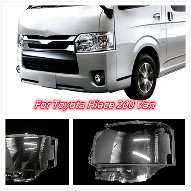 

HTTCY Для Toyota Hiace 200-фургон, крышка фары, прозрачная маска, корпус фары, линза, замена оригинального абажура из плексигласа