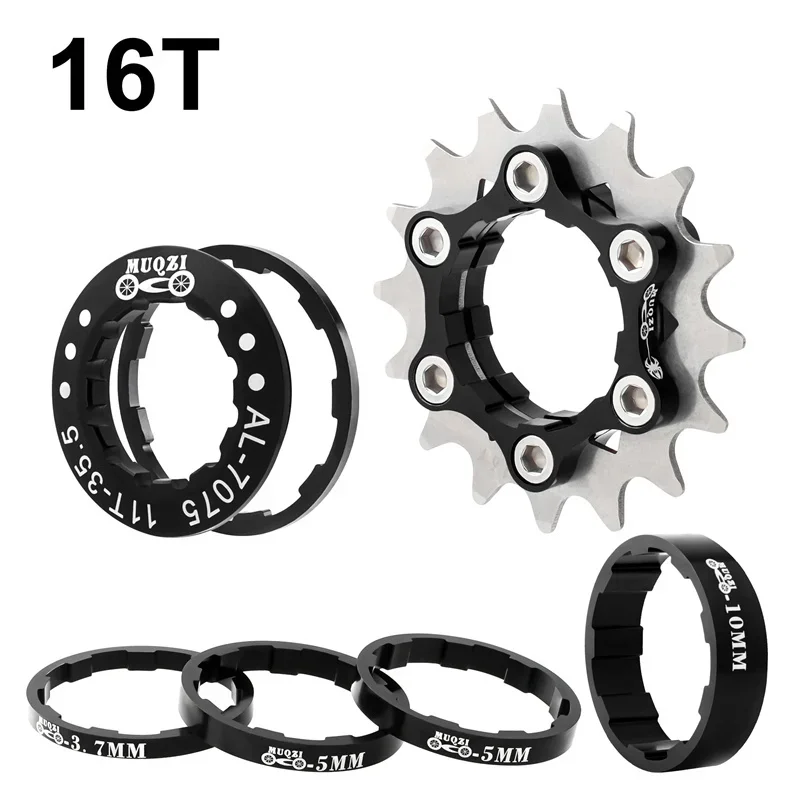 MUQZI Single Speed Conversie Kit Single Speed Cassette Cog 12T 13T 14T 15T 16T 17T MTB Vrijloop Fiets Tandwiel - afbeelding 1