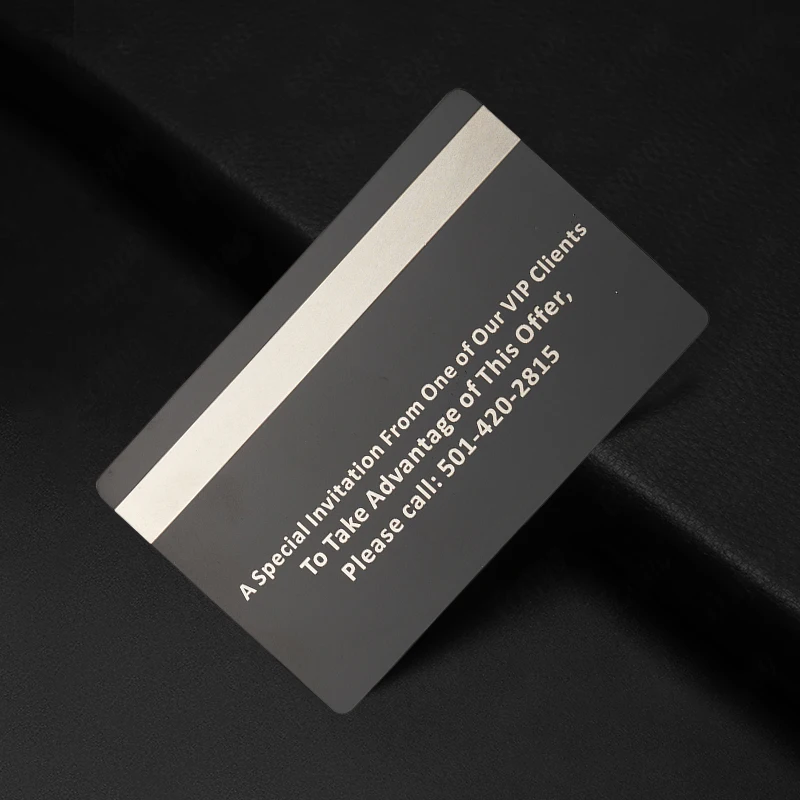 Luxury Laser-Engraved Metal Cards | Customizable NFC & Chip-Embedded Business Card Blanks