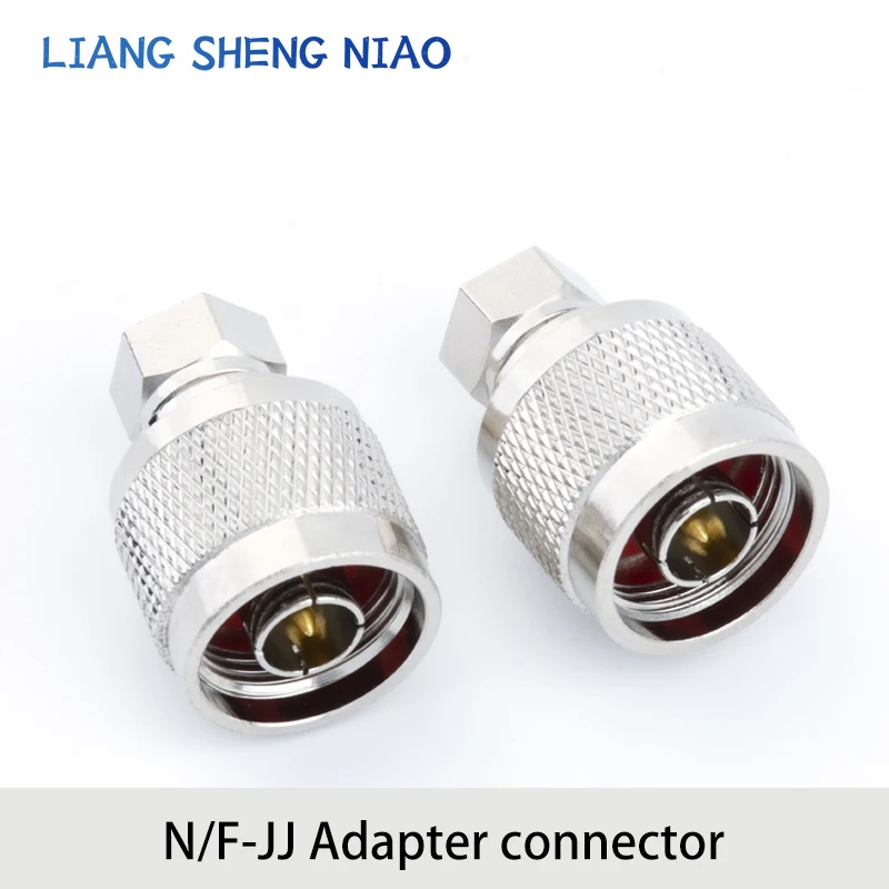 Pure copper N-male to F-male British RF coaxial connector N-F-JJ N revolving F-male adapter