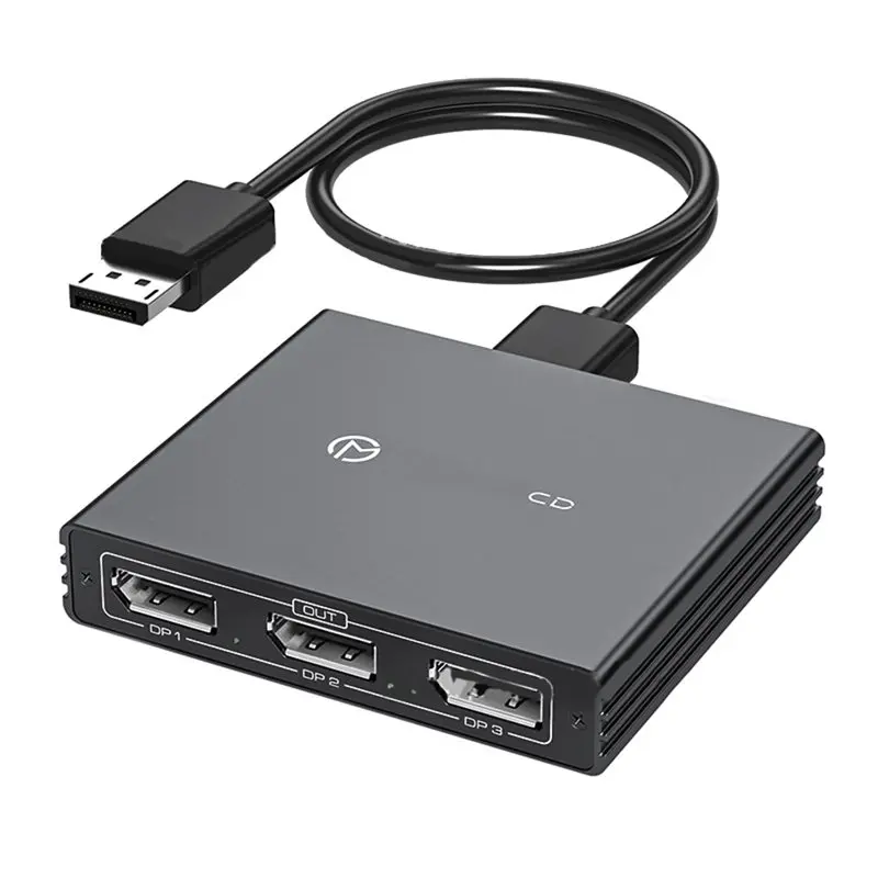 

Адаптер AU61-USB C к DP Displayport, 3 монитора, 4K60 Гц, разветвитель DP, 1 вход, 3 выхода, для расширенного дисплея, PD 100 Вт, DP1.4