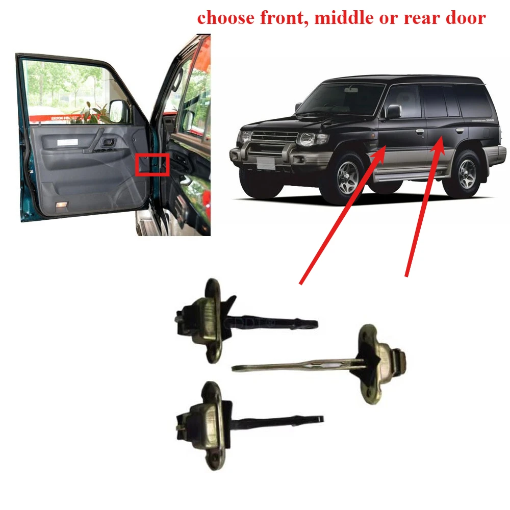 1 Pcs Front or Rear Door Check Strap Stopper Hinge for Pajero V20 MB517470 Door Hinge for Montero V30 1989-2001 Check for Shogun