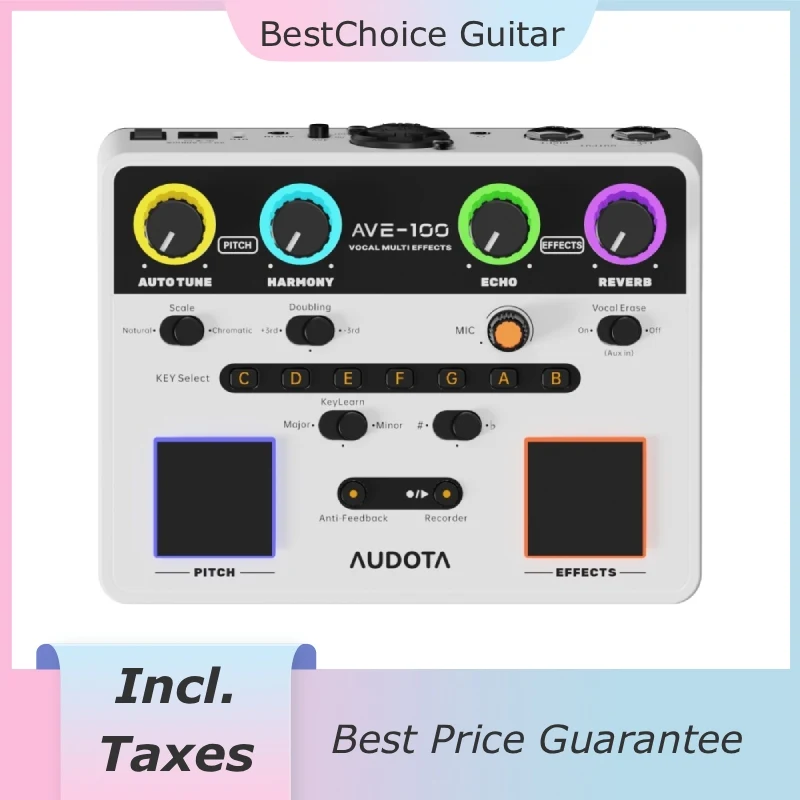 [يشمل ذلك. الضرائب] الغناء مع الغيتار الكهربائي الصوتي معالج صوتي متعدد التأثيرات VocalErase الوئام تأخير ريفيرب تأثير دواسة