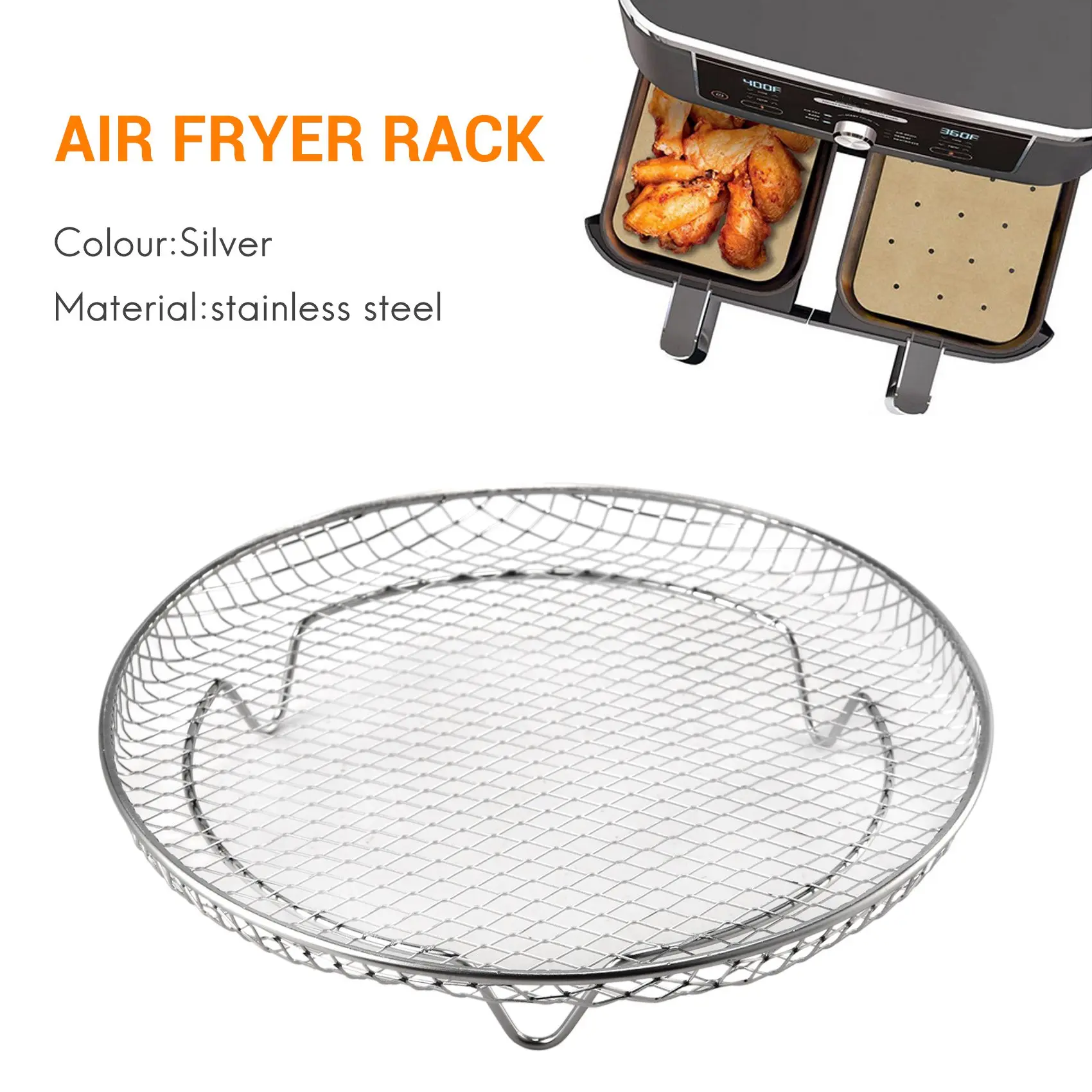 Air Fryer Accessories Three Stackable Racks for Gowise Phillips USA Cozyna Ninja Air Fryer,Air Fryer Rack