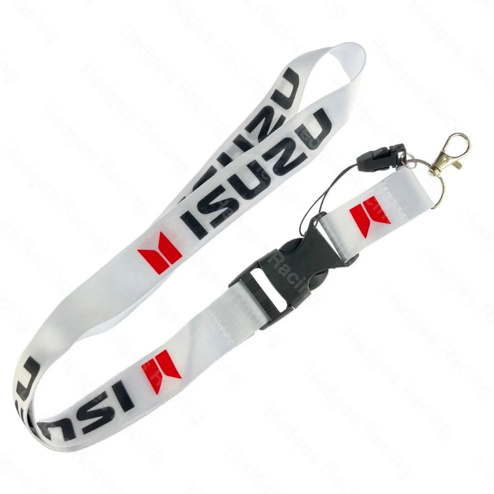 JDM Style ISUZU Car Logo Cellphone Lanyard | Keychain ID Badge Holder | Neck Strap for: RODEO TROOPER VEHICROSS D-MAX Cars SUV