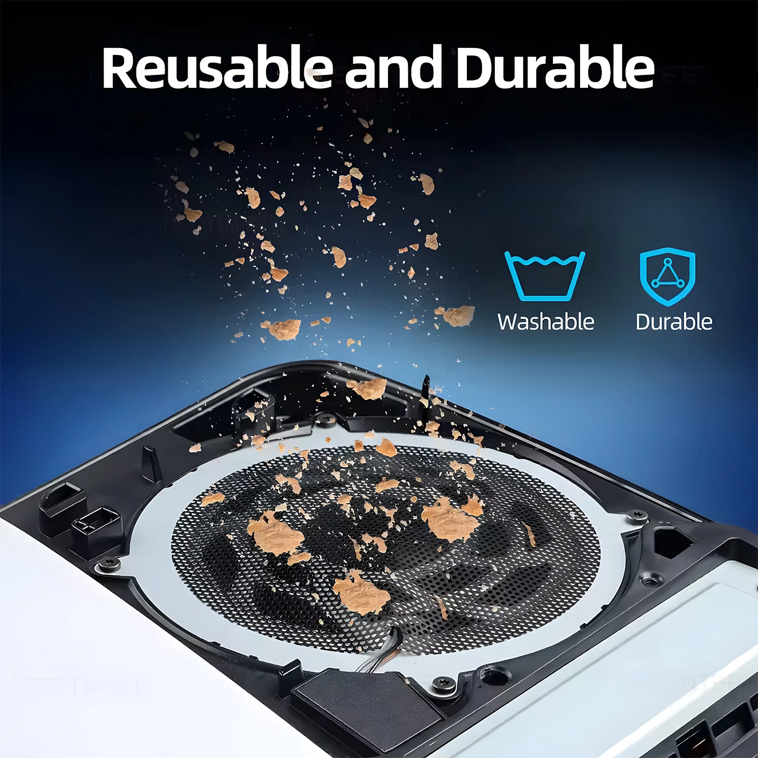 For PS5/PS5 Slim/PS5 Pro Game Console Fan Dust Filter Breathable Dustproof Mesh Net For PlayStation 5 Cooling Fan Dust Cover