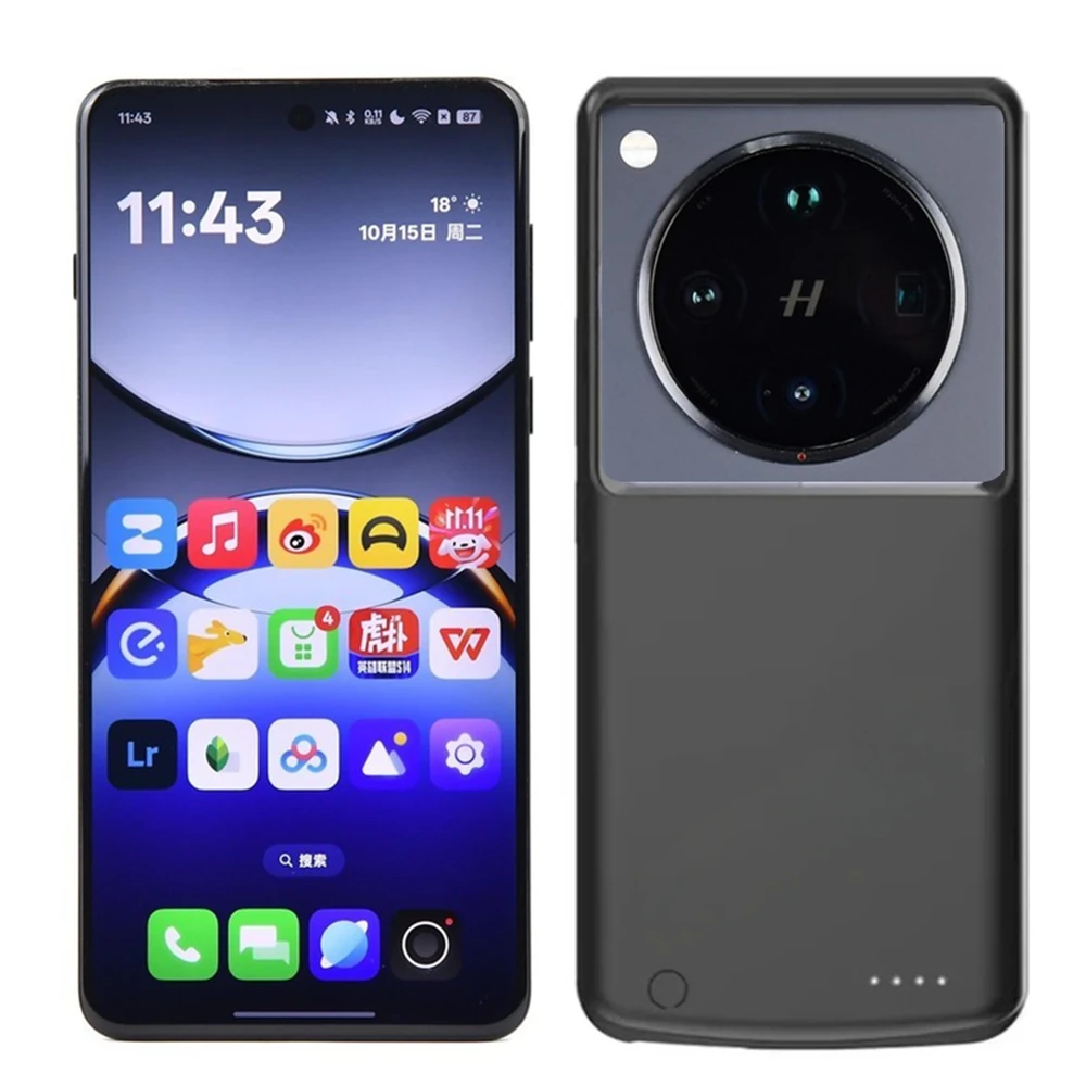 غطاء باور بانك لهاتف OPPO Find X8 حافظات بطارية 10000 مللي أمبير في الساعة غطاء شحن بنك الطاقة المحمول لـ OPPO Find X8 Pro حافظة طاقة