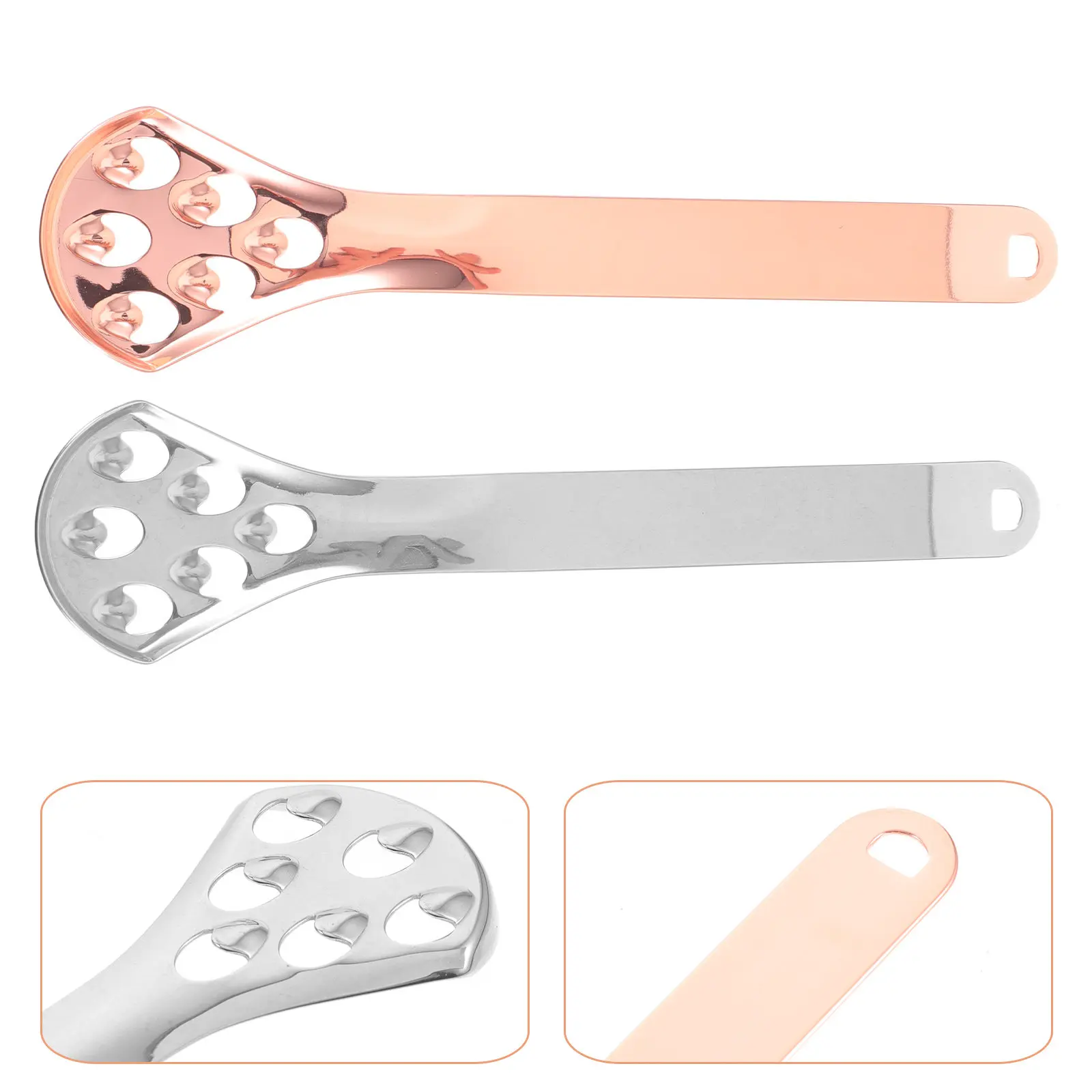 

Набор из 2 премиальных двусторонних скребков для языка из нержавеющей стали для взрослых, портативный инструмент для чистки языка, освежитель дыхания, средство для ухода за полостью рта