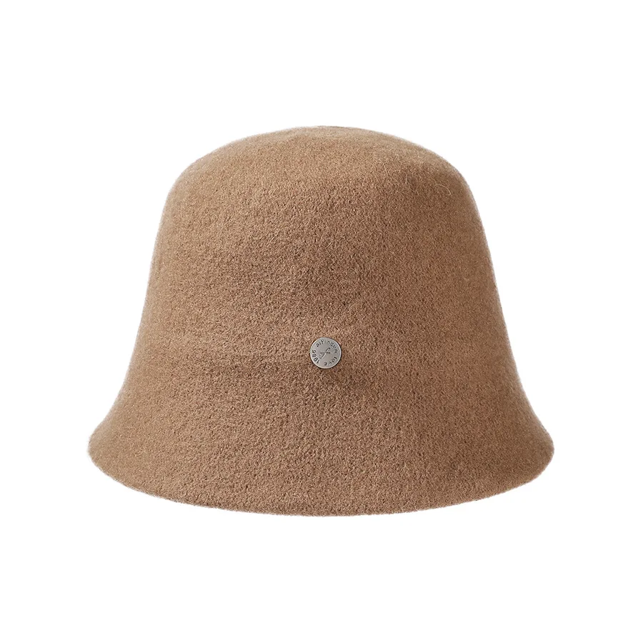 Fisherman Hat Women  Winter High Grade Wool Basin Hat Elegant Show Face Small Wide Rim Basin Cap High Grade Feel Bucket Hats