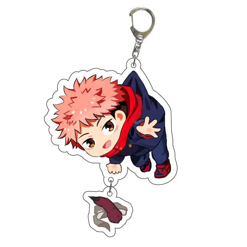 Anime Jujutsu Kaisen Gojo Satoru Fushiguro Megumi Itadori Yuji Acrylic Figure Model Key Chain Pendant Toy Gift Accessories