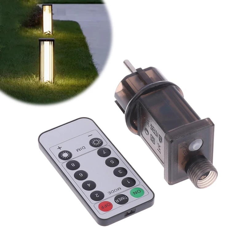 EU Plug AC 220V To 31VDC 6W 8 Functional With Remote Control SELV LED Lamp Driver Switch Adapter IP44 Waterproof Laser Lighting