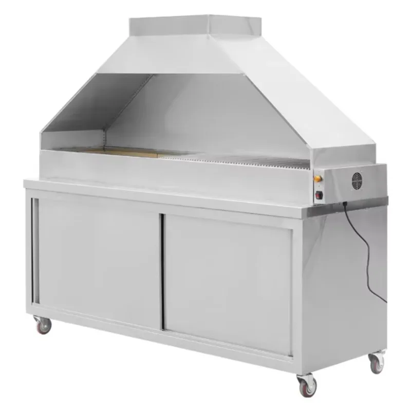 Large Size Stainless Steel Commercial Charcoal Barbecue BBQ Grill