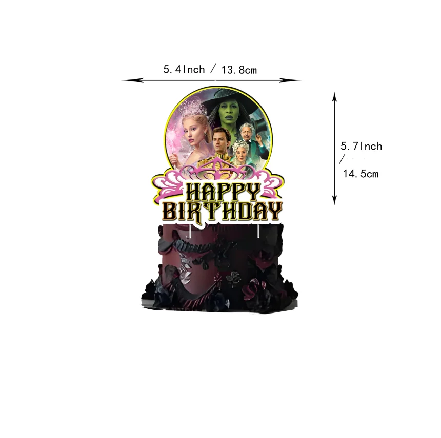 Witch magic Theme Birthday Party Decorations cake topper balloons banner Backdrop spiral for Girls Baby Shower Supply