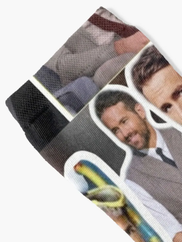 Ryan Reynolds photo collage Socks Mens Tennis