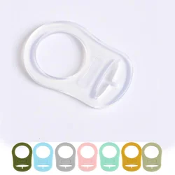 Pacifier Holder Clip 5/10Pcs Multi Colors Silicone Button Components Adapter Silicone Button Mam Ring For Soothing Tool