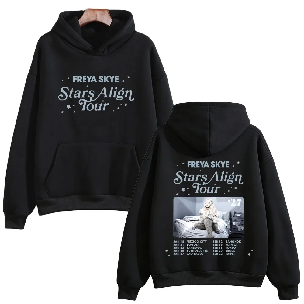 Freya Skye Stars Align Tour 2027 Sweatshirts Unisex Graphic Print Hoodies Casual Long Sleeve Music Concert Fan Merch Pullovers