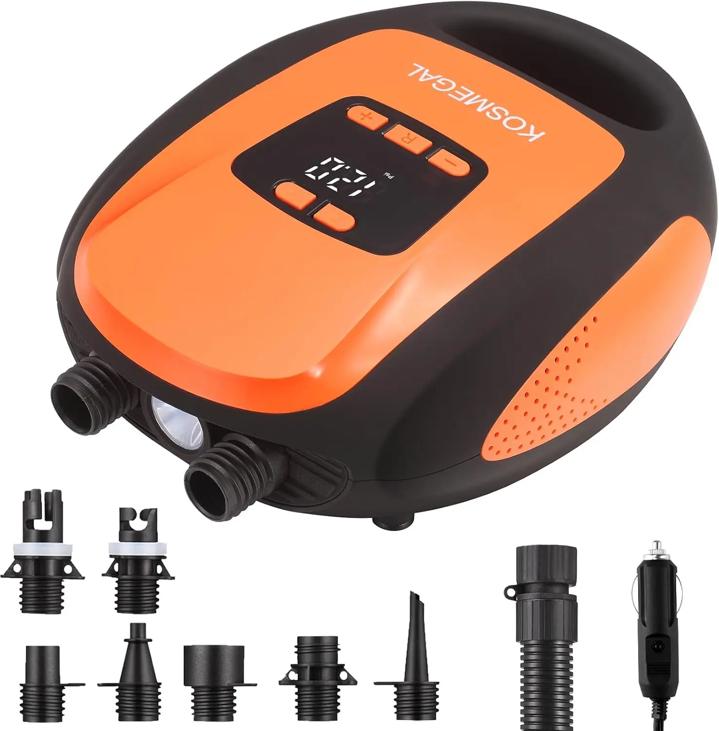 

Electric SUP Pump with Auto-Off, 20PSI Portable Air Compressor for Inflatables, Kayaks and Boats