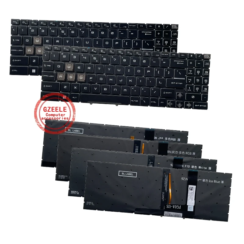 New For MSI Cyborg 15 A12V/A13V/A13U/A13VF Cyborg 15 AI A1V Crosshair 15 R6E B12UE ZKatana 15 PULSE 15 B13V backlit keyboard