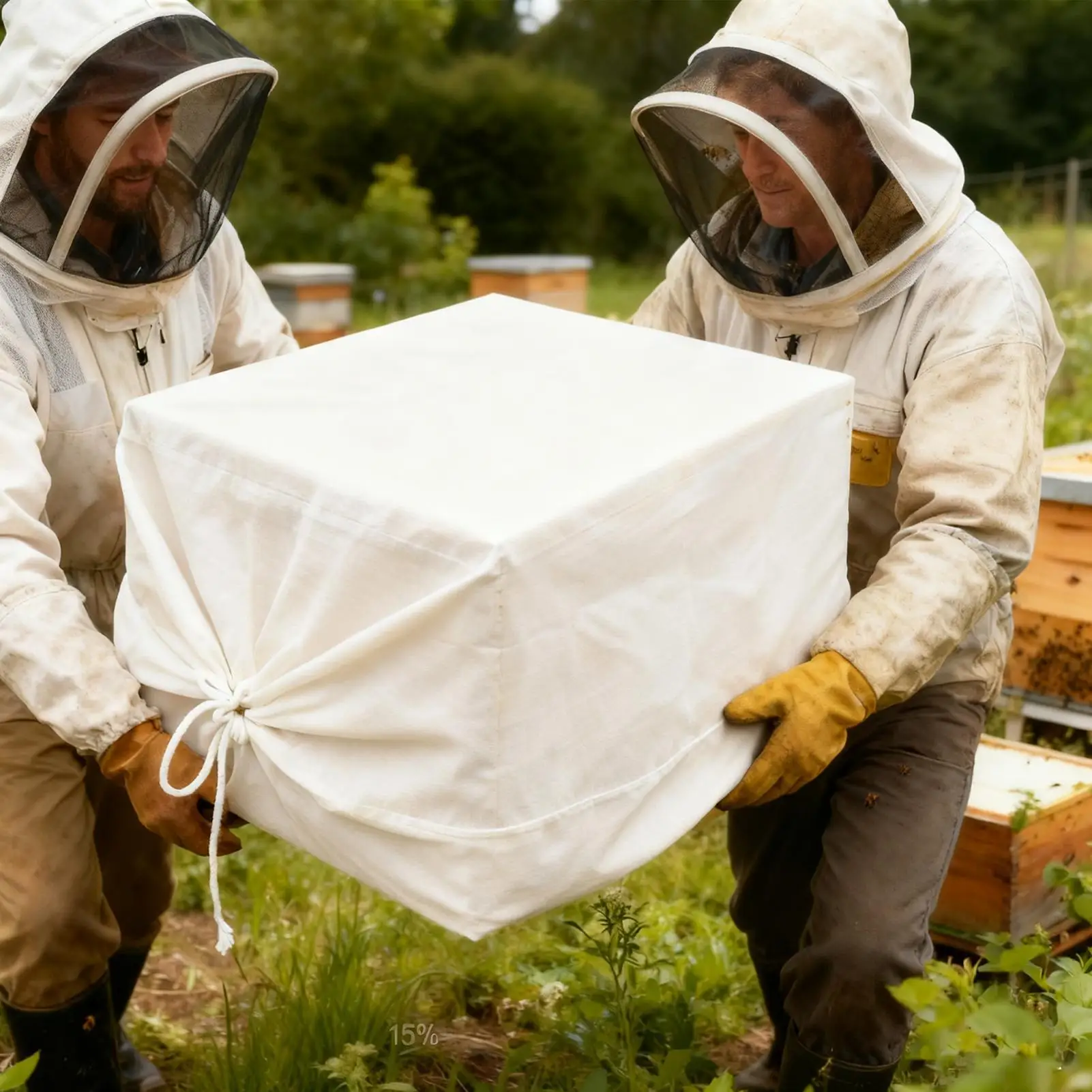 خلية النحل النقل صافي حقيبة تنفس الرباط لوازم تربية النحل خلية النحل التعبئة والتغليف صافي حقيبة لحديقة فندان العسل ساحة #3