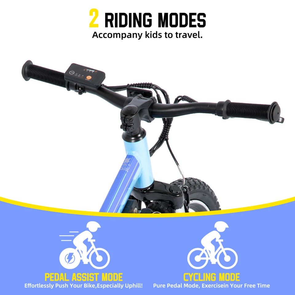 JOYSTAR 20 Inch Electric Bike for Kids & Teens Ages 7+ 250W Brushless Motor 15 Miles 15.5MPH Electric Mountain Bicycle Removable Battery Dual V-Brakes image 9