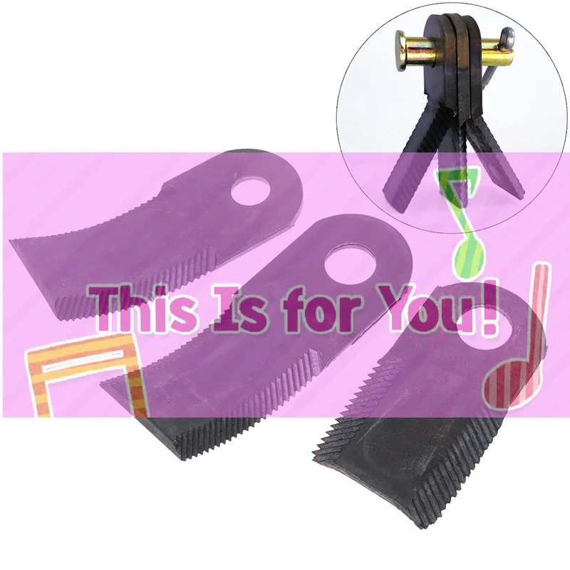 【HMA】Straw Returning Machine Grass Shredder Serrated Knife Hammer Cart-type Lawn Mower Blade Accessories