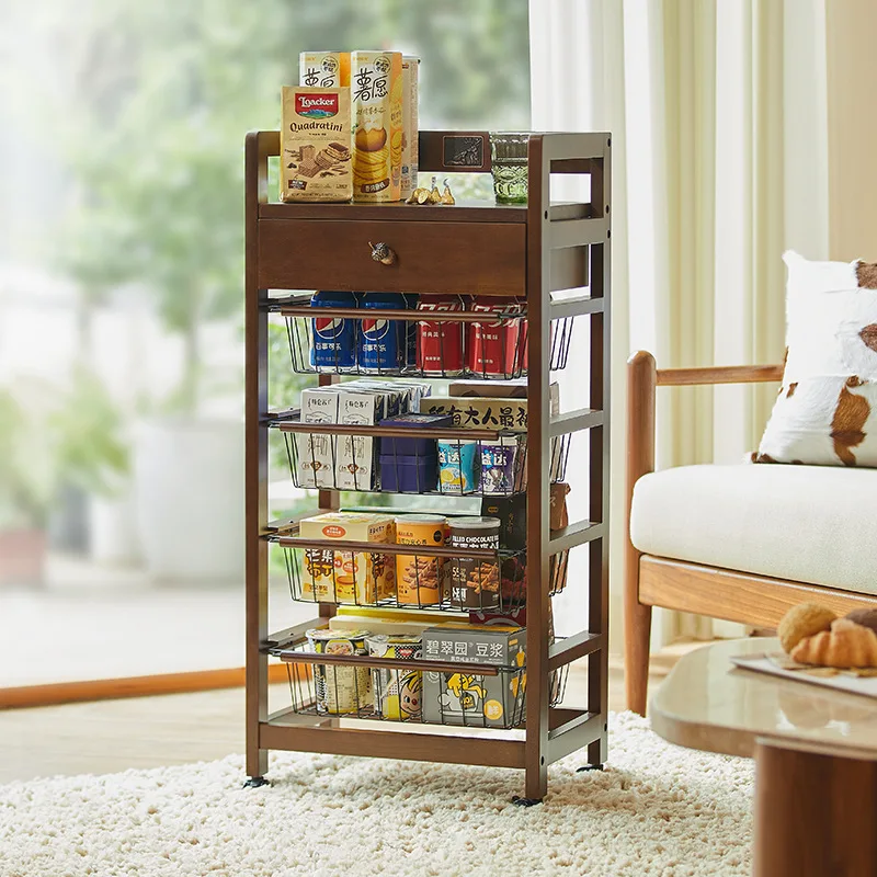 

Storage rack Seasoning Multifunctional floor storage shelf Shelf Snack cabinet Floor-to-floor