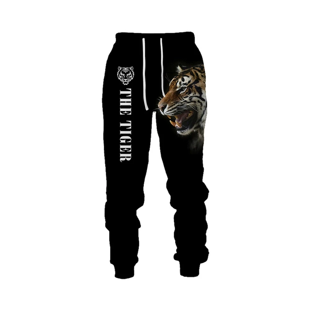 

New Unisex Wolf/tiger/lion 3D Print Causal Clothing Fashion Men Women Hip Hop Pants Plus Size S-7XL Trouser Jogger Men