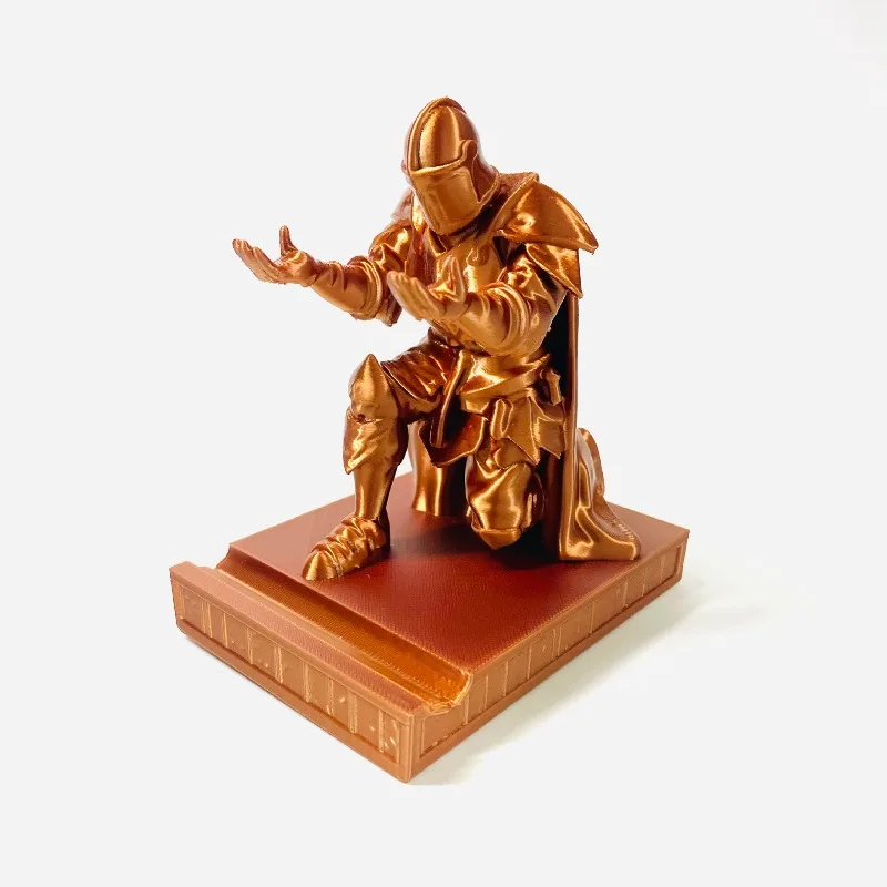 3D‑Printed Medieval Armor Figurine Pen Holder, Unique Desk Organizer for Pens Brushes and Small Tools, Desktop Decor