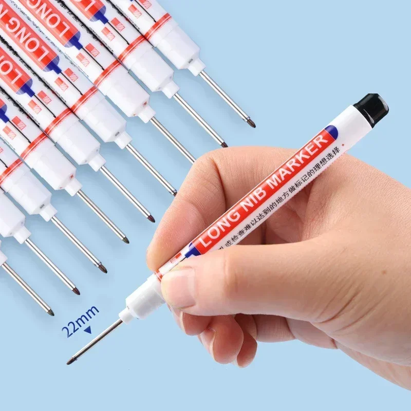 1/5 PCS Marker z długą główką Zestaw długopisów z farbą permanentną do dekoracji drewna Marker z głębokimi otworami Artykuły papiernicze Artykuły artystyczne