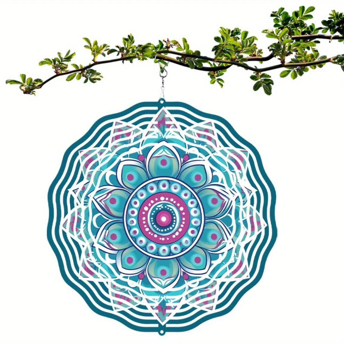 CIFBUY Wind Chime Outdoor Decor Rotating 360 Hanging Garden Balcony Yard Patio Ornament Landscape Home Hanging Ornament