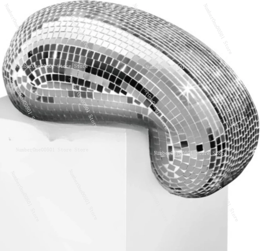 

Melting Disco Ball Decor Vintage Home Decor Creative Desk Ornament for Party Clubhouse Artistic Table Centerpiece