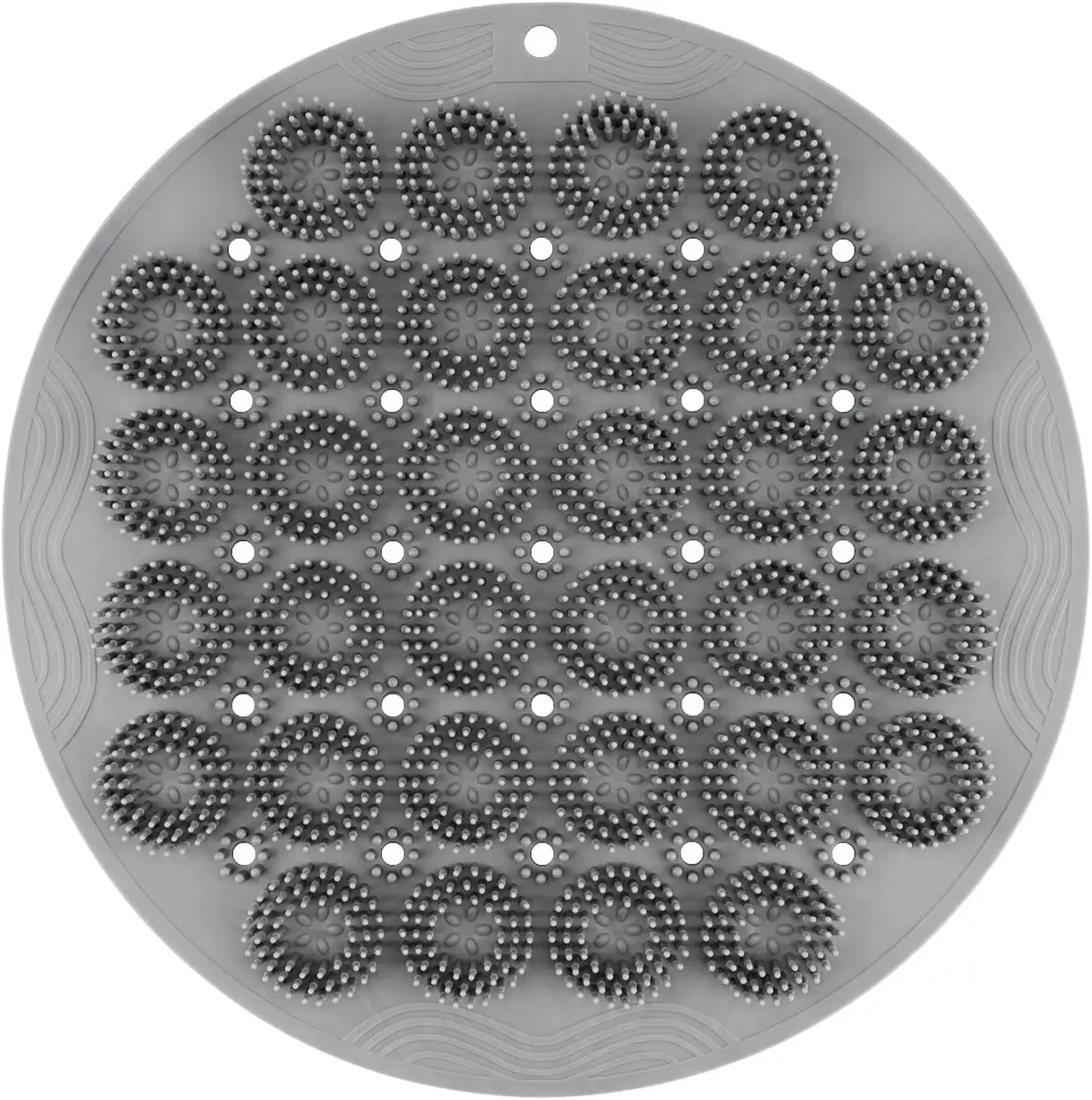 샤워용 핸즈프리 등 스크러버, 흡착식 바디 스크러버 실리콘 레이지 샤워 발 마사지 스크러버... - 4