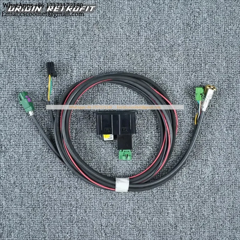 JS01 5G0035222F 5G0035222E 5G0035726E USB AMI MDI Socket Switch Charger Port with Harness for CarPlay Module