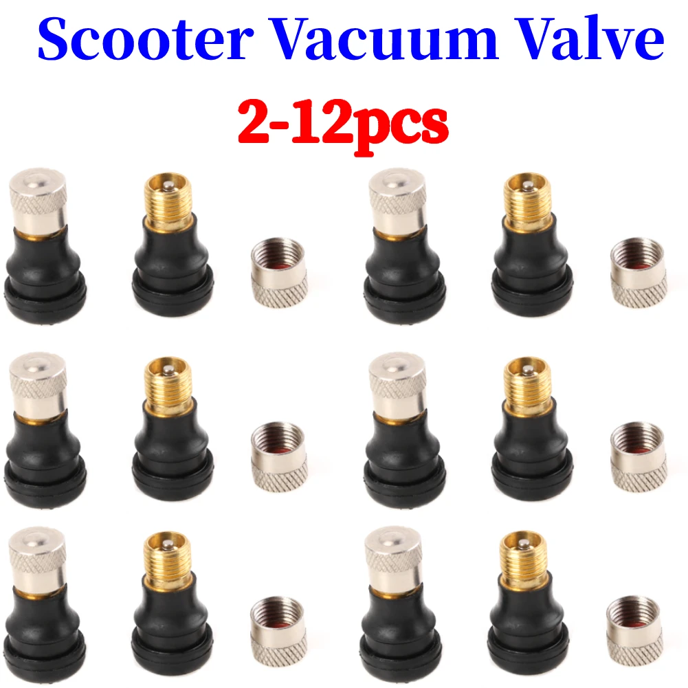 2-12pcs Electric Scooter Vacuum Valve for Xiaomi Mi Electric Scooter M365 Scooter Tyre Tubeless Tire Valve Wheel Gas Valve