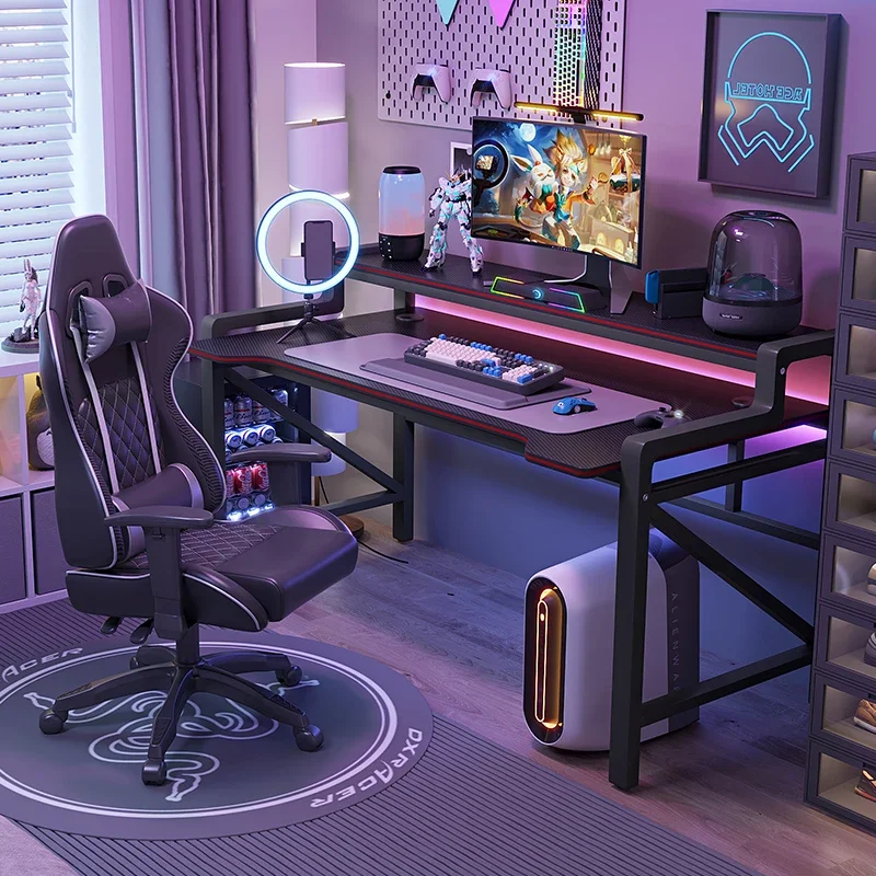Gaming Study Computer Desks Mouse Pad Monitor Stand Storage Console Pc Notebook Wall Table Table Escritorios Trendy Furniture