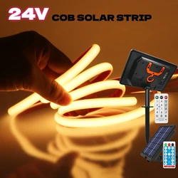 Strisce al Neon COB solari 24V luci a LED dimmerabili IP68 impermeabile per esterni 320LDs/M illuminazione lineare RA90 nastro flessibile ad alta densità