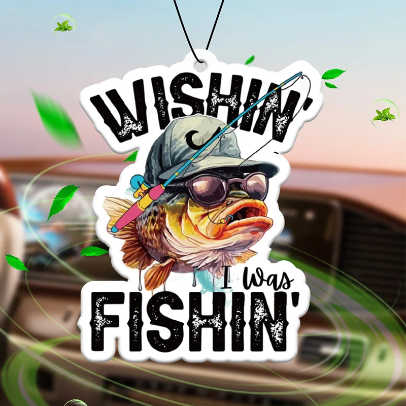 Fishing Enthusiasts Intercontinental Hotel (Hotel Fragrance) Car Air Freshener |   Rearview Mirror Hanger & Dual-Purpose Air Vent Clip |   Natural Material Aromatherapy Tablets |   Long-Lasting Fragrance for 90 Days |   Alcohol-Free |   Not Afraid of Direct Exposure to the Sun |   Designed Specifically for Odor Removal in Cars, Closets, and Bathrooms. |   Cartoon Animation Graphics |   Unisex |   Luxury-Grade Fragrance |   The Same Ocean-Themed Design as Five-Star Hotels